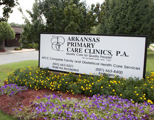Arkansas Primary Care Clinic sign